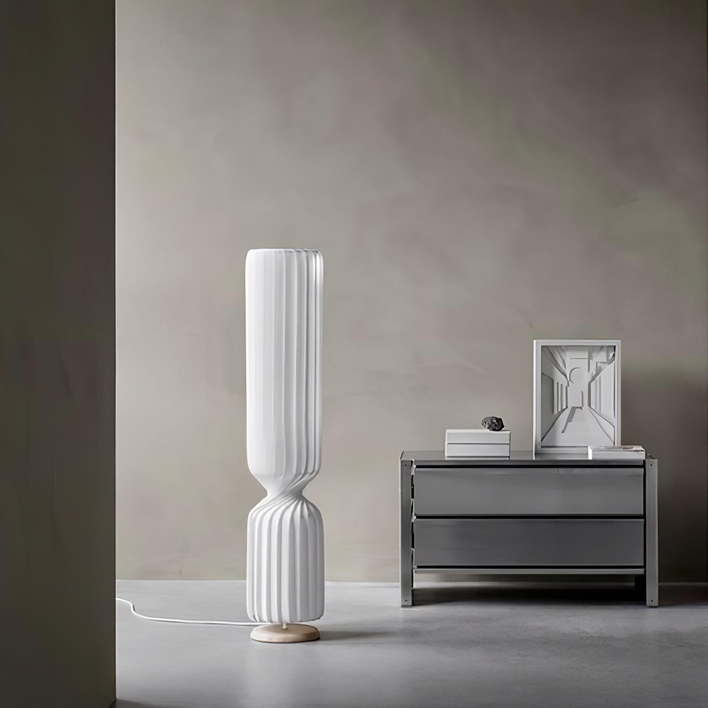 Hakka Resin Twist Column Floor Lamp