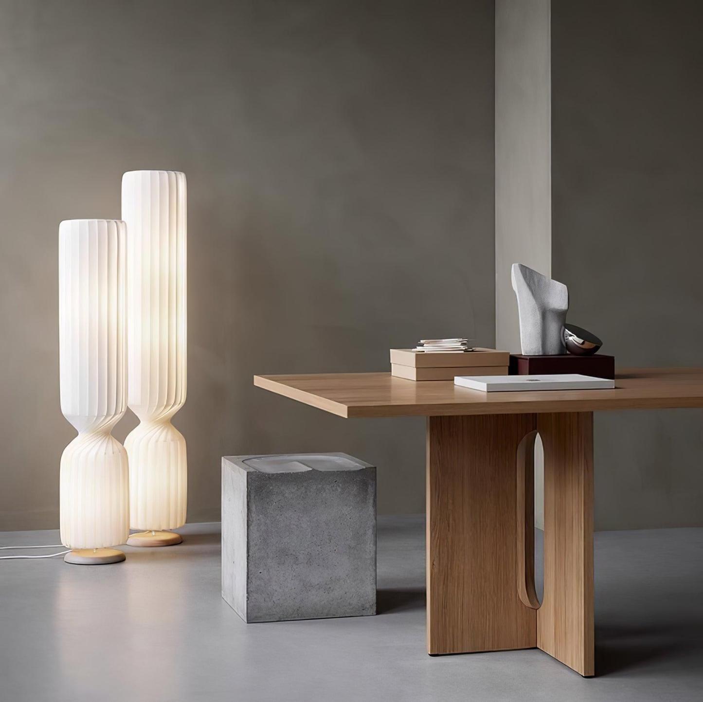 Hakka Resin Twist Column Floor Lamp