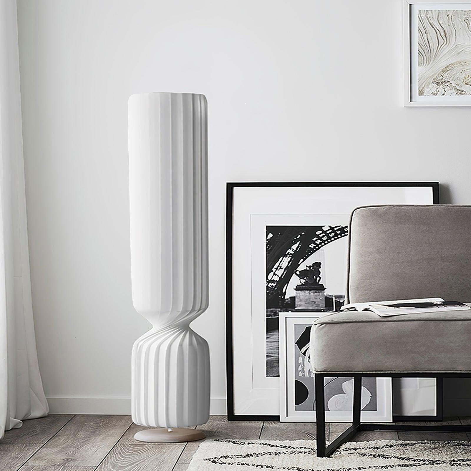 Hakka Resin Twist Column Floor Lamp