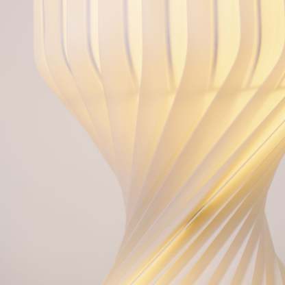 Hakka Resin Twist Column Floor Lamp