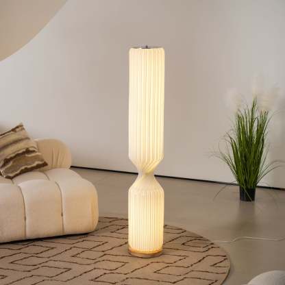Hakka Resin Twist Column Floor Lamp