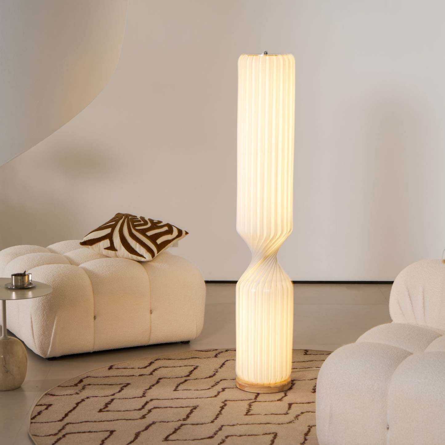 Hakka Resin Twist Column Floor Lamp
