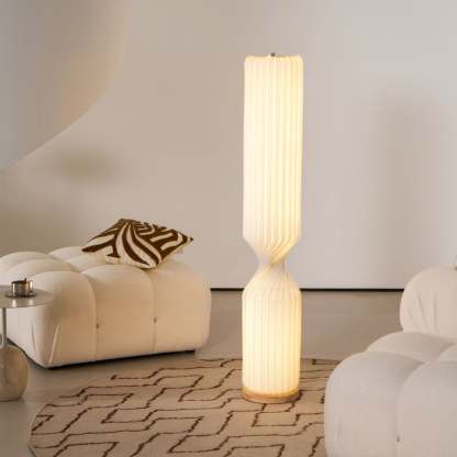 Hakka Resin Twist Column Floor Lamp