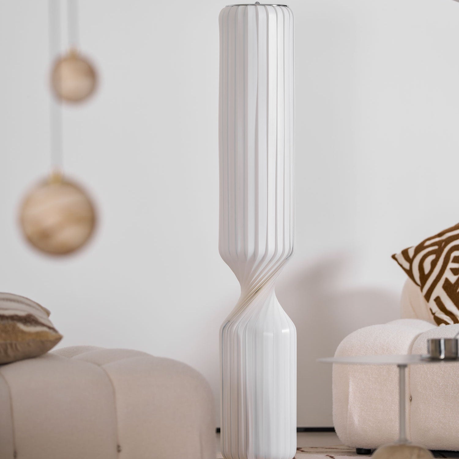 Hakka Resin Twist Column Floor Lamp