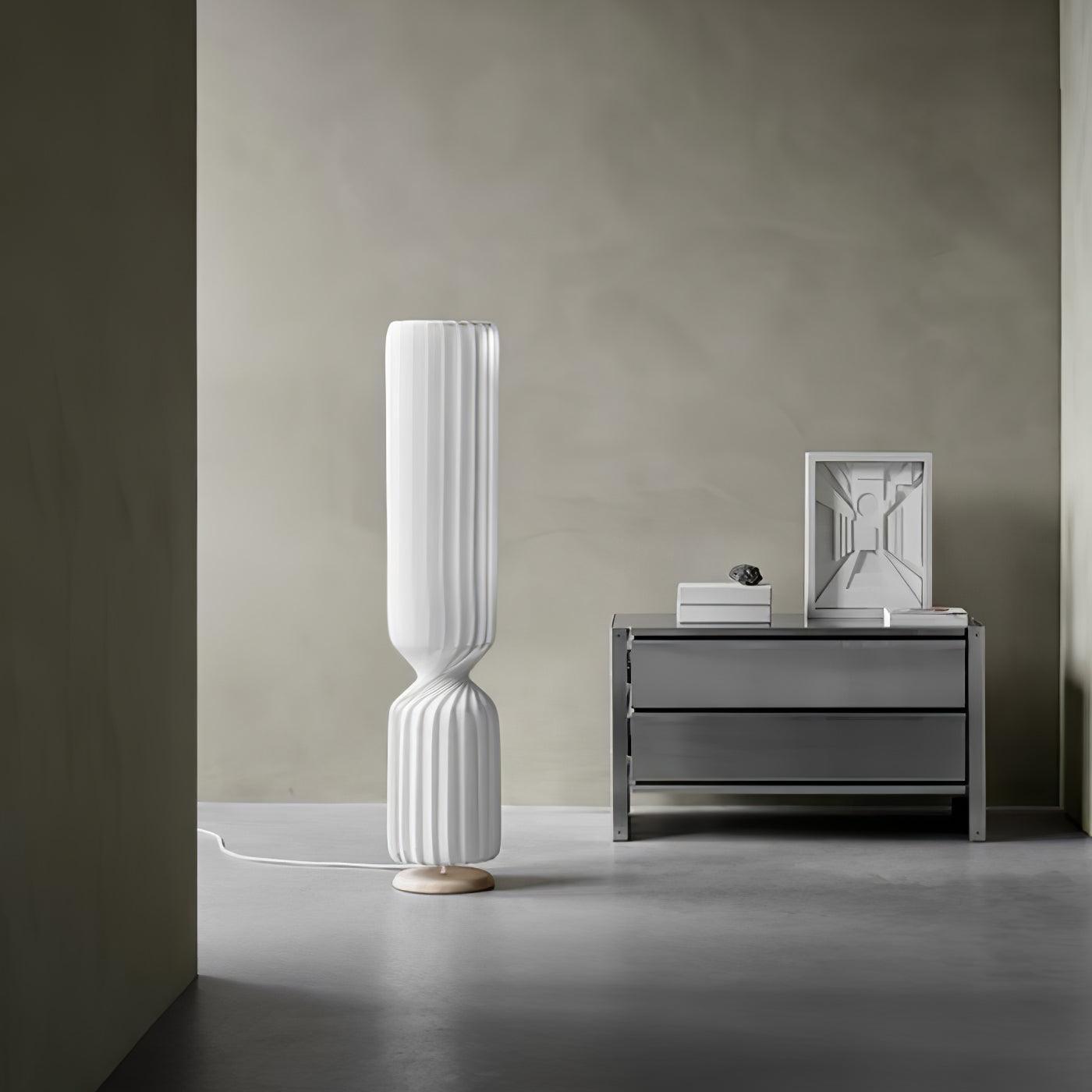 Hakka Resin Twist Column Floor Lamp