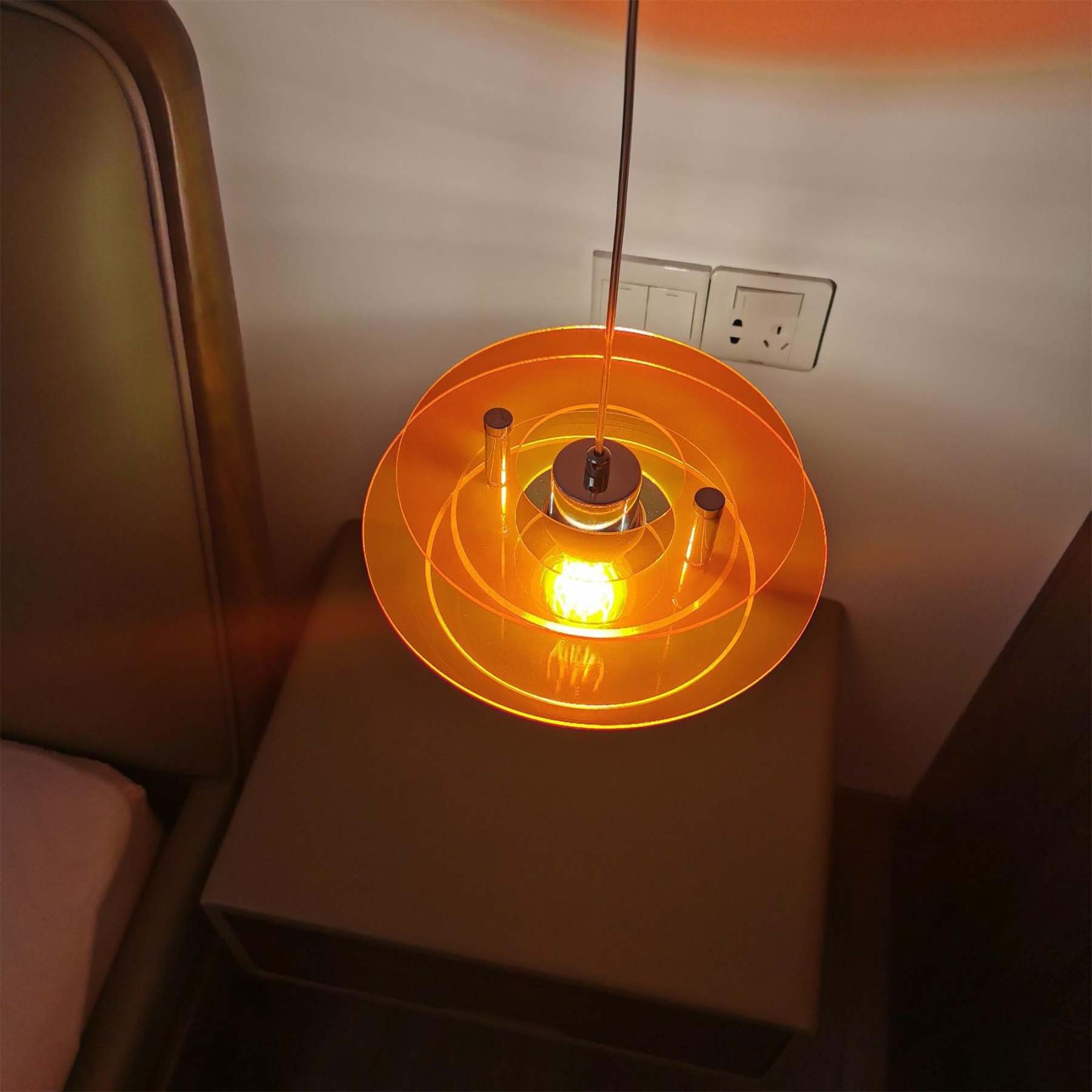 Retro Triple Disc Acrylic Pendant Lamp