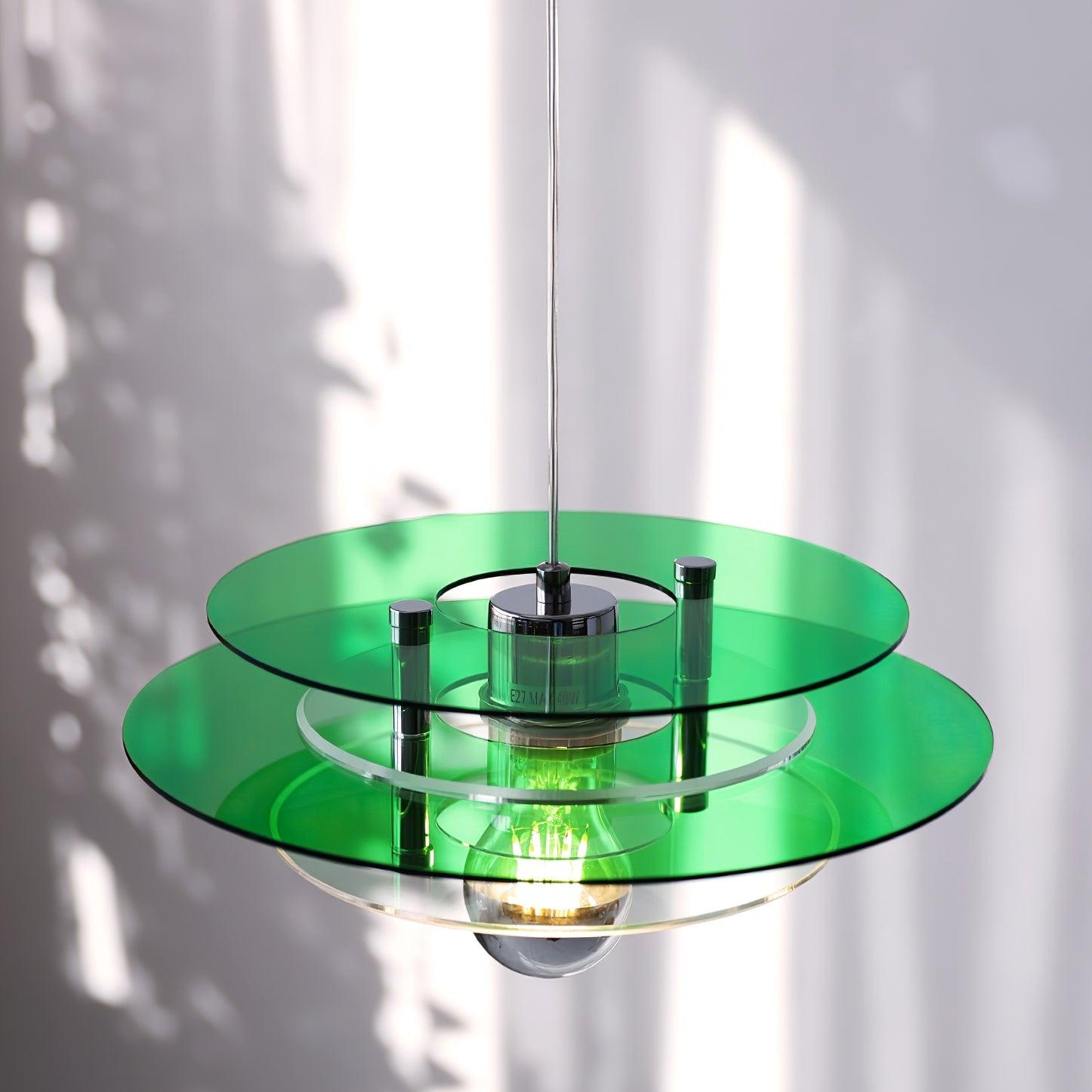 Retro Triple Disc Acrylic Pendant Lamp