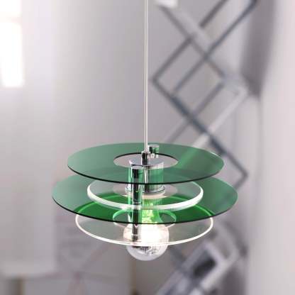Retro Triple Disc Acrylic Pendant Lamp