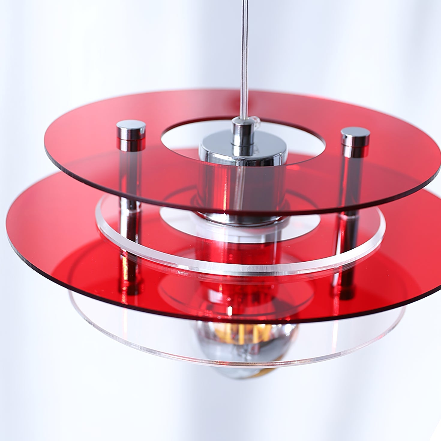 Retro Triple Disc Acrylic Pendant Lamp