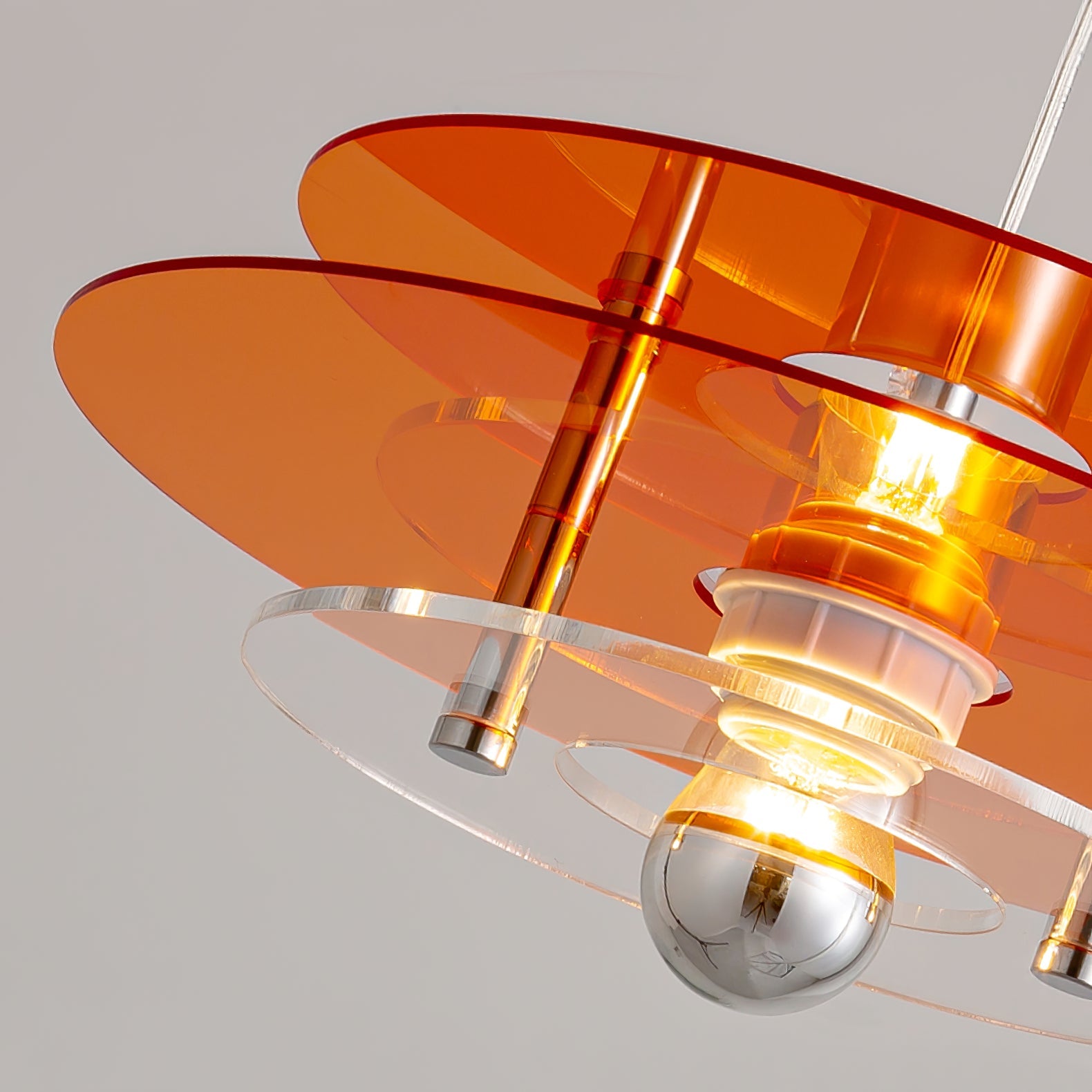 Retro Triple Disc Acrylic Pendant Lamp