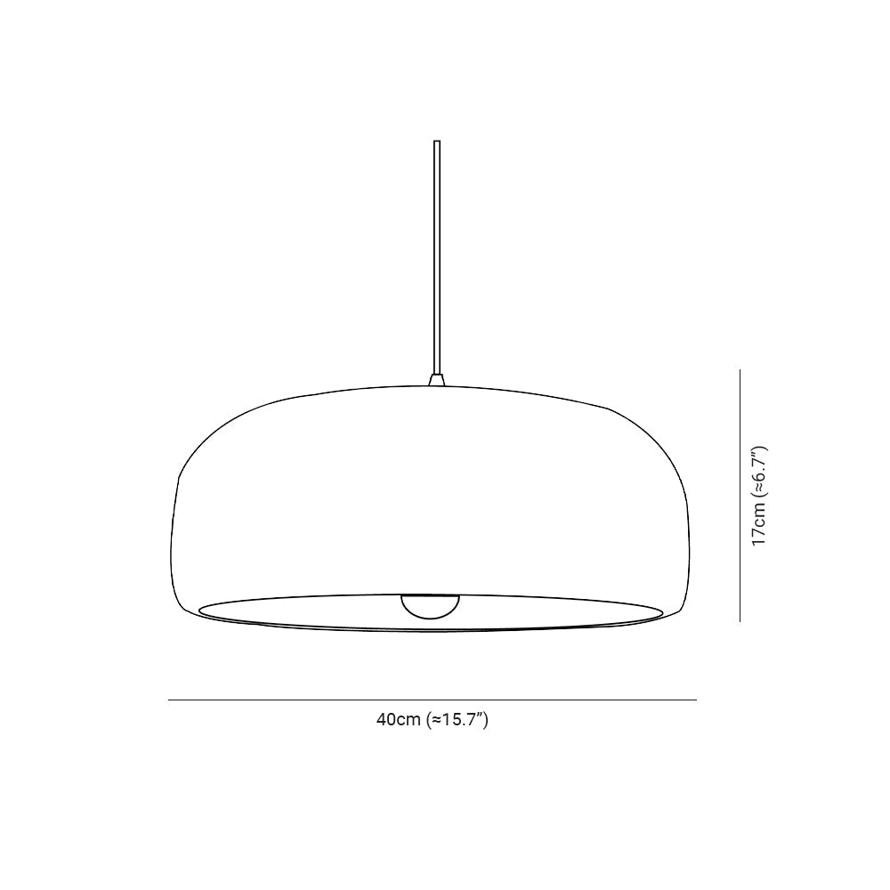 Byers LED Lámpara Colgante Tazón Gris Dormitorio/Comedor Metal
