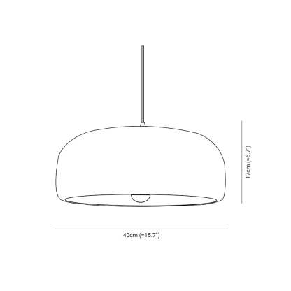 Byers LED Lámpara Colgante Tazón Gris Dormitorio/Comedor Metal