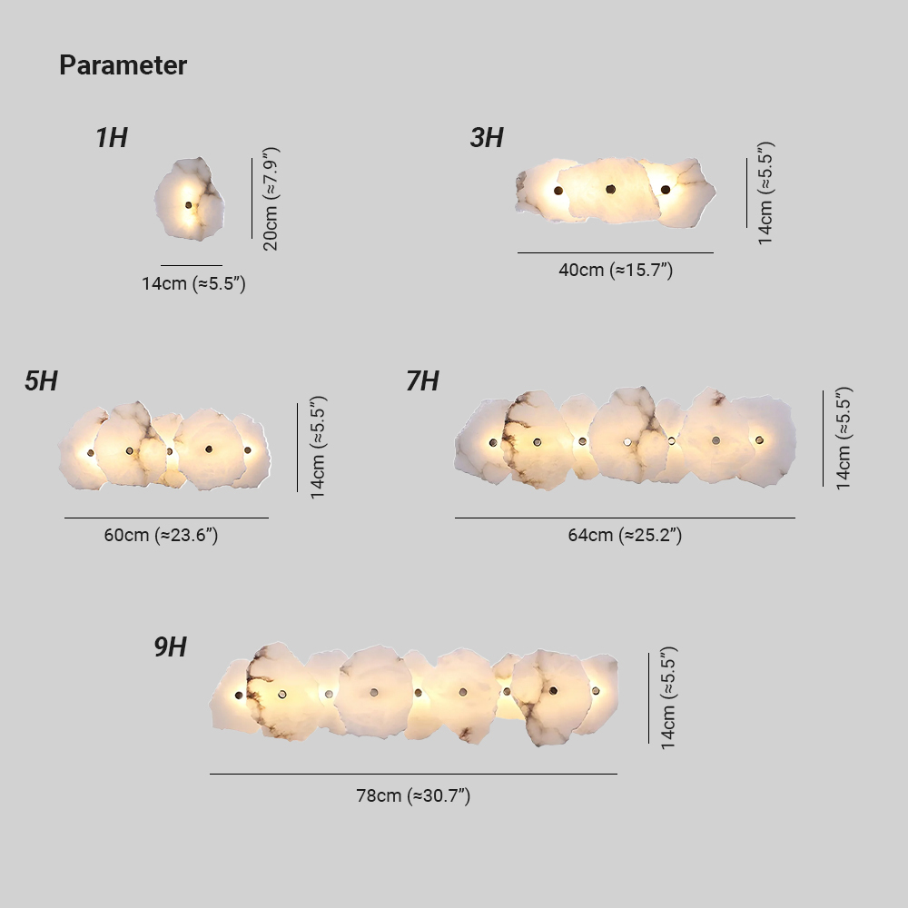 Ozawa Unusual Flower Resin Wall Light Bedroom Hallway Dining Room