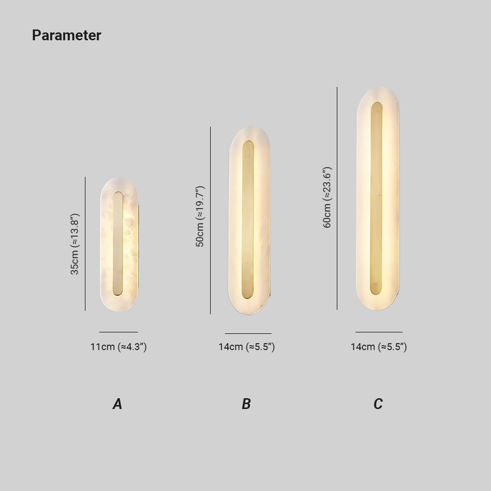 Ozawa Modern Rounded Resin Wall Light Bedroom Hallway Living Room