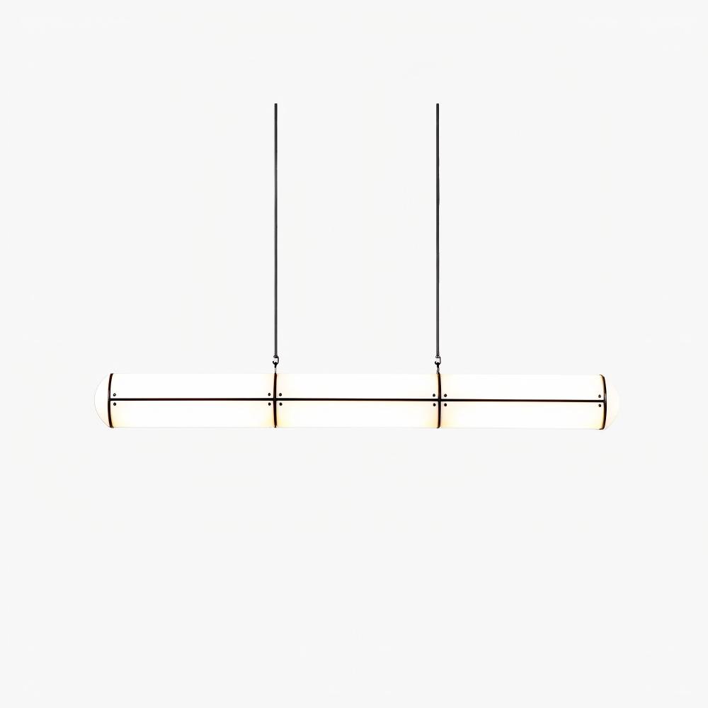 Alessio Industrial Metal Acrílico Oro Negro Lámpara Colgante Dormitorio Salón