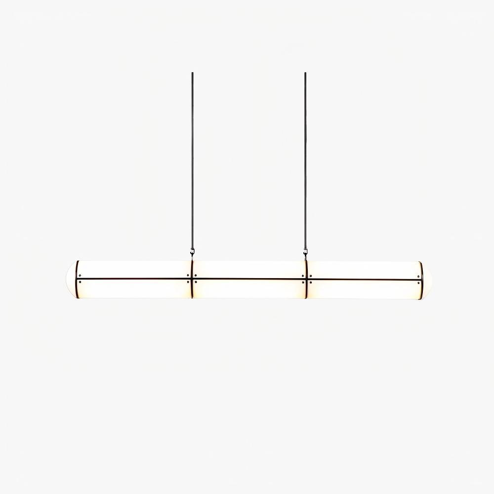 Alessio Industrial Metal Acrílico Oro Negro Lámpara Colgante Dormitorio Salón