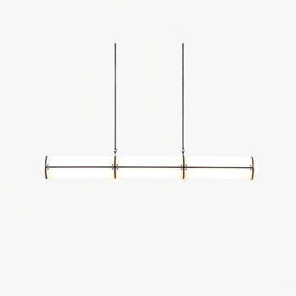 Alessio Industrial Metal Acrílico Oro Negro Lámpara Colgante Dormitorio Salón