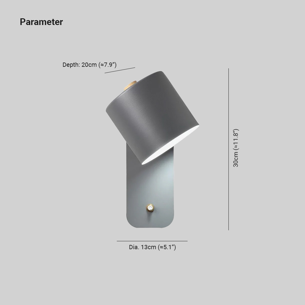 Edge Moderno Minimalismo Metal Lámpara de Pared Dormitorio Salón Pasillo