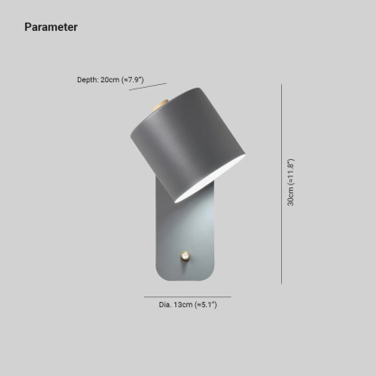 Edge Moderno Minimalismo Metal Lámpara de Pared Dormitorio Salón Pasillo