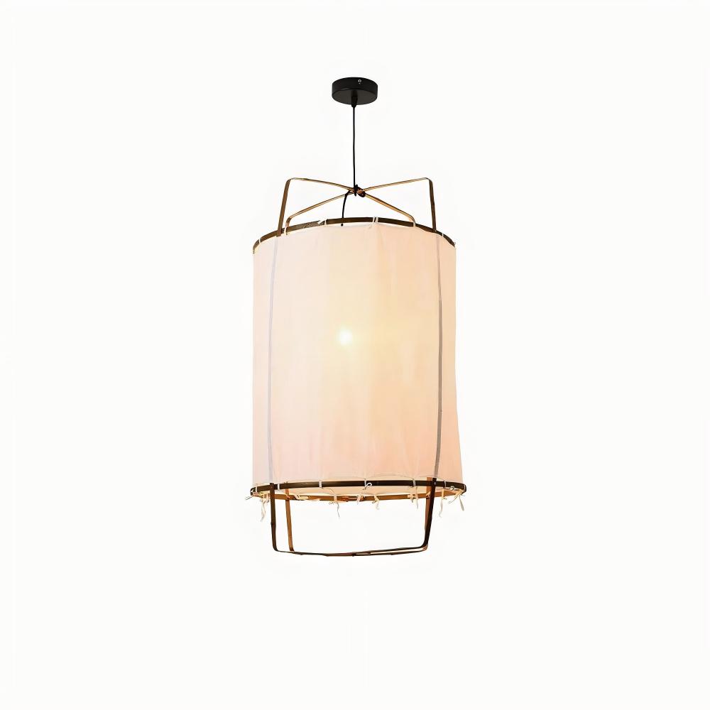 Ozawa Moderno Cabaña Tela Lámpara Colgante Sombras Salón Comedor