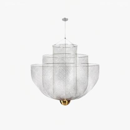 Alessio Inusual Metal Cromo Oro Lámpara Colgante Dormitorio Salón