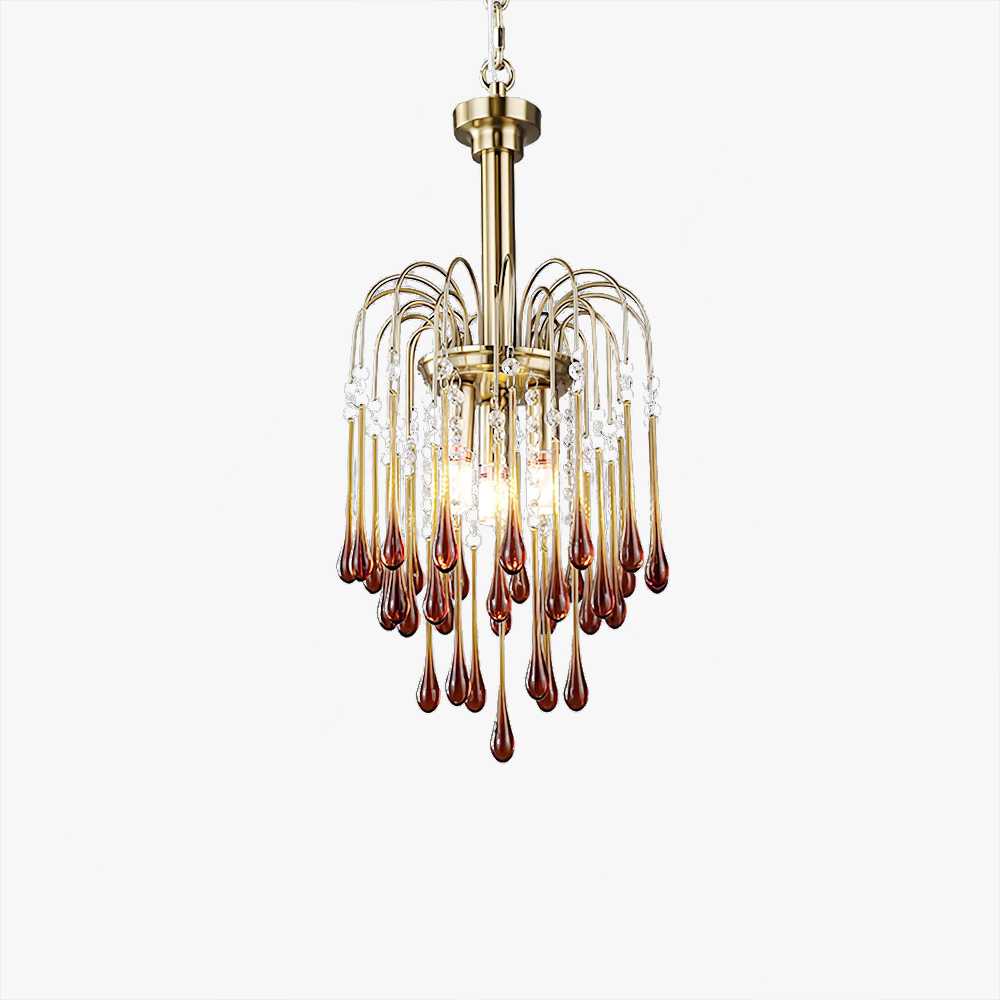 Marilyn Vintage Metal Cristal Vidrio Colgante Luz Dormitorio Sala de estar