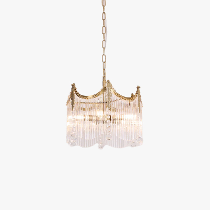 Marilyn Vintage Cobre Metal Vidrio Colgante Luz Dormitorio Sala