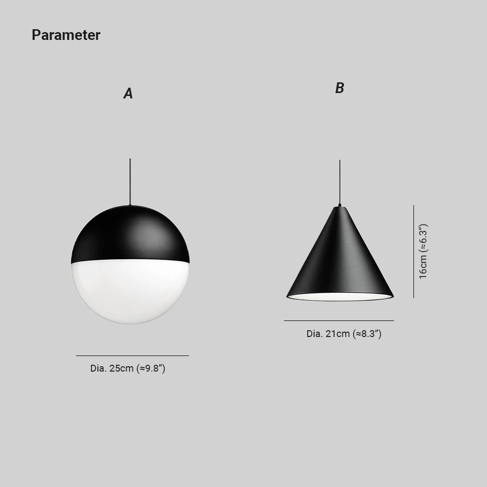 Hailie Modern Minimalism Round Metal Pendant Light Bedroom Hallway