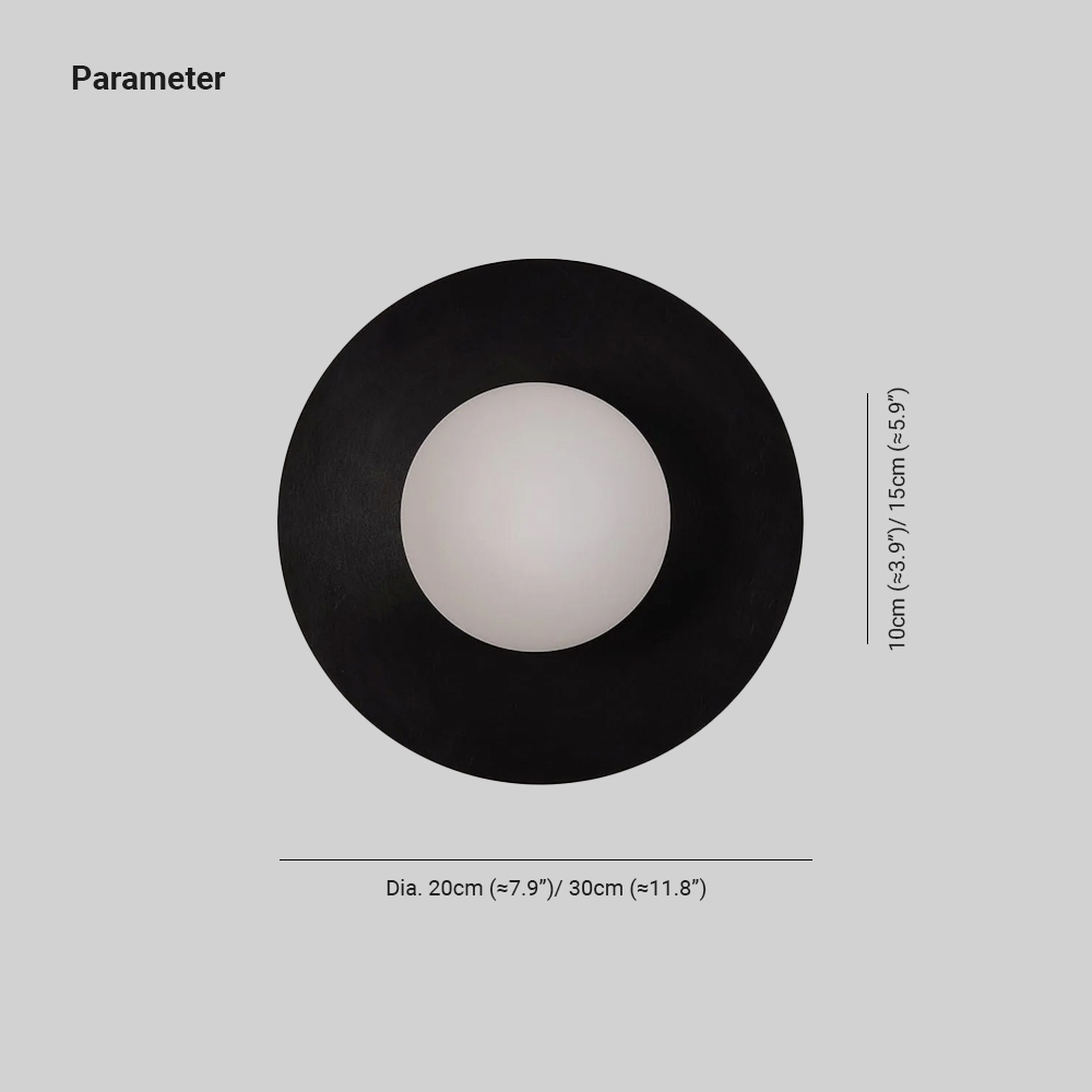 Orr Modern Minimalism Round Glass Wall Light Bedroom Living Room