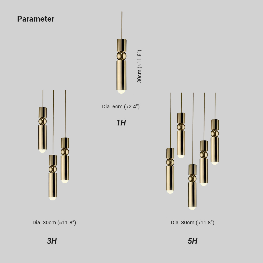 Edge Modern Minimalism Metal Pendant Light Living Dining Room Bedroom