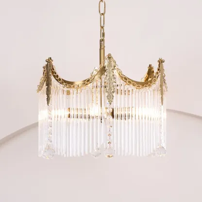 Marilyn Vintage Copper Metal Glass Pendant Light Bedroom Living Room
