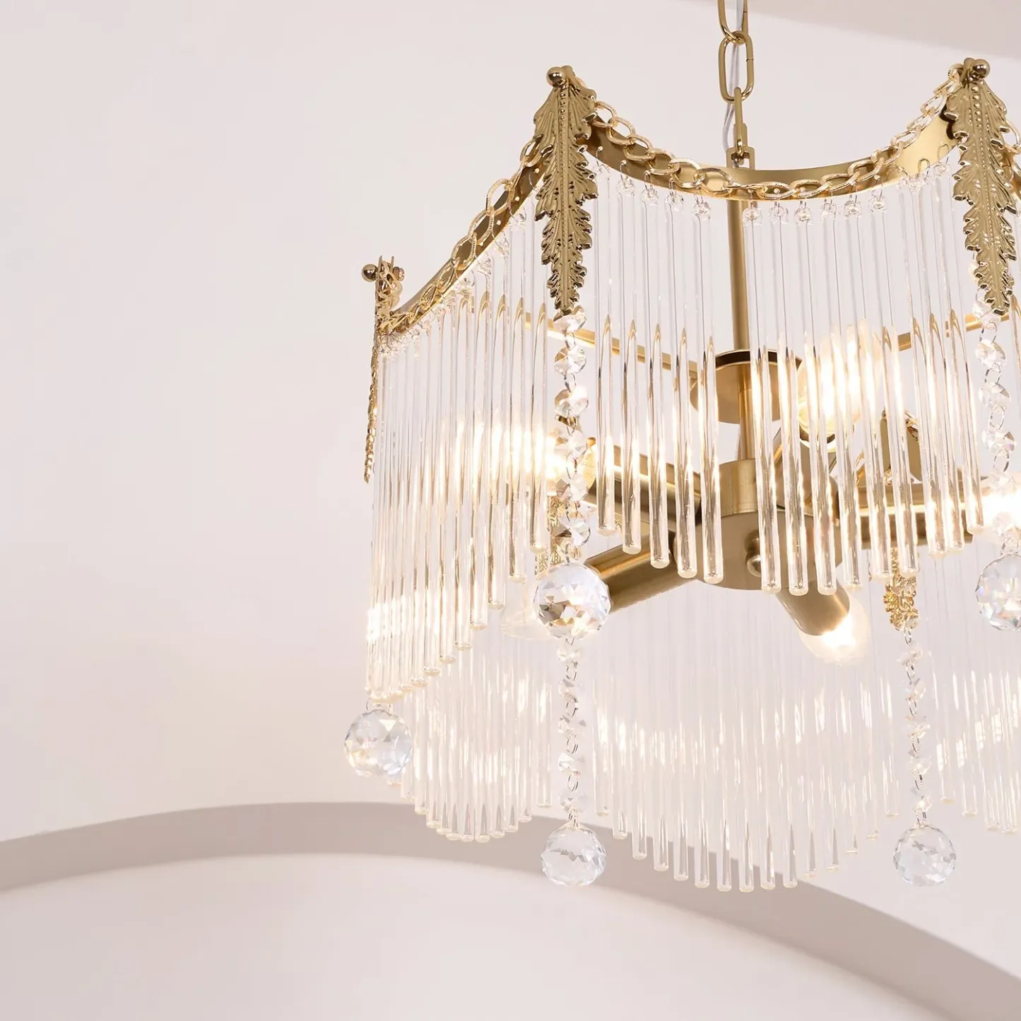 Marilyn Vintage Copper Metal Glass Pendant Light Bedroom Living Room