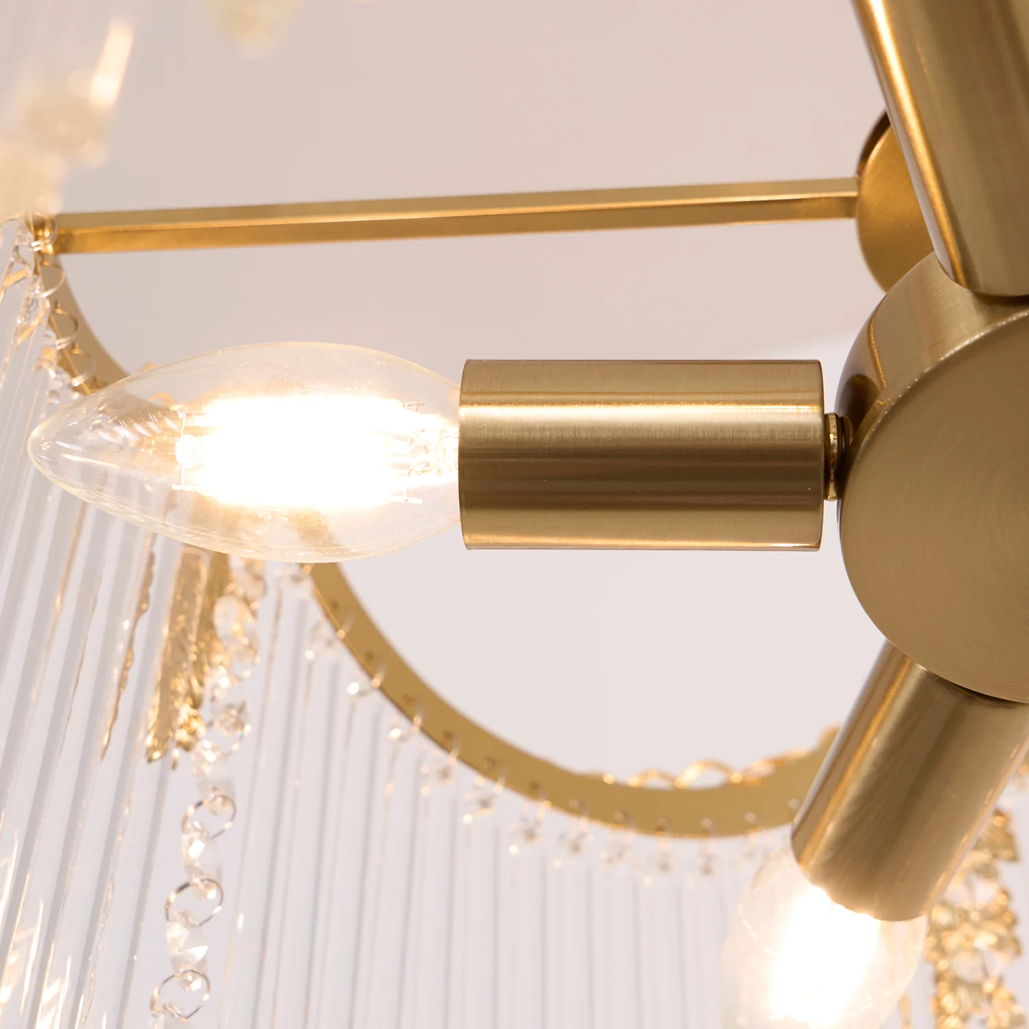 Marilyn Vintage Copper Metal Glass Pendant Light Bedroom Living Room