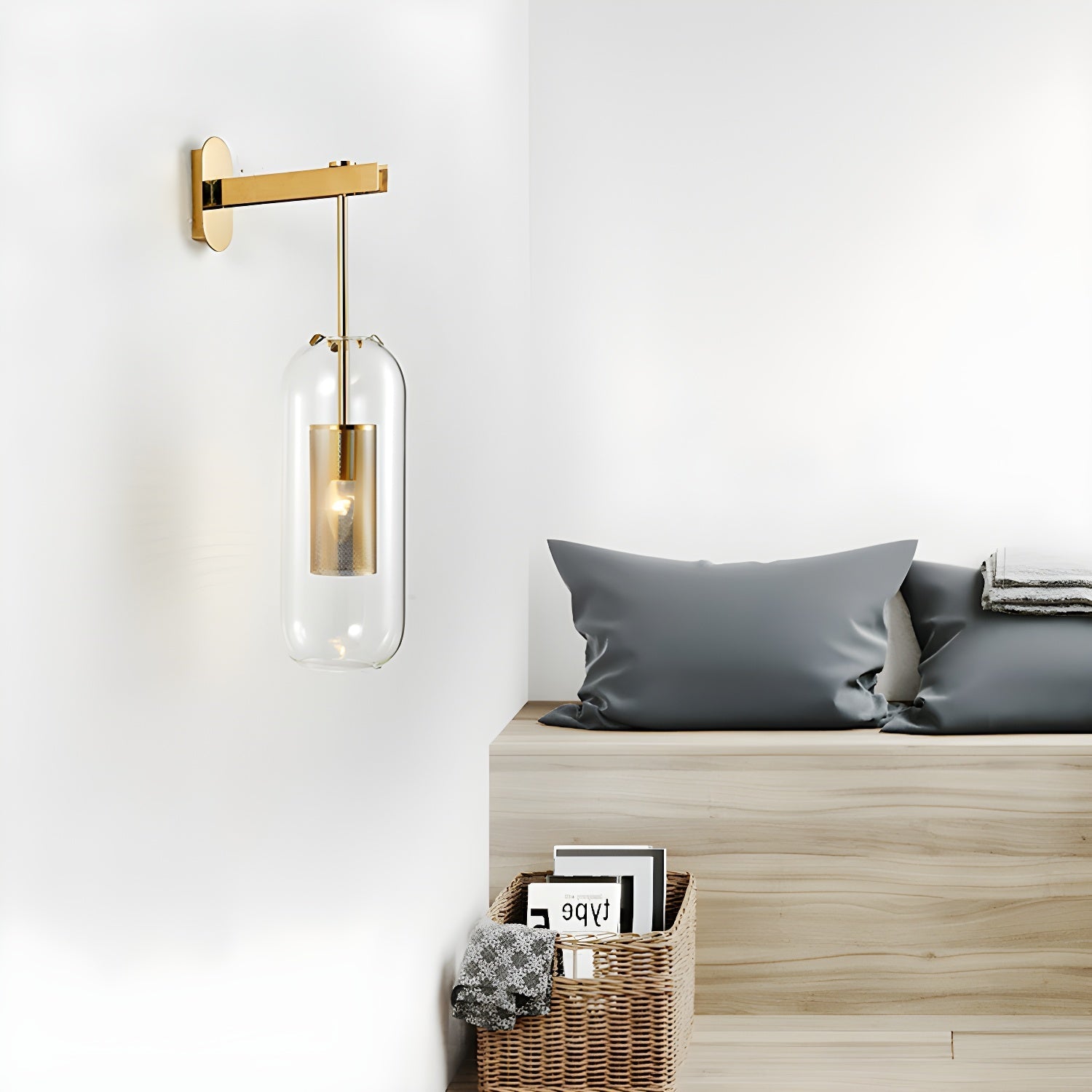 Verona Modern Glass Wall Light