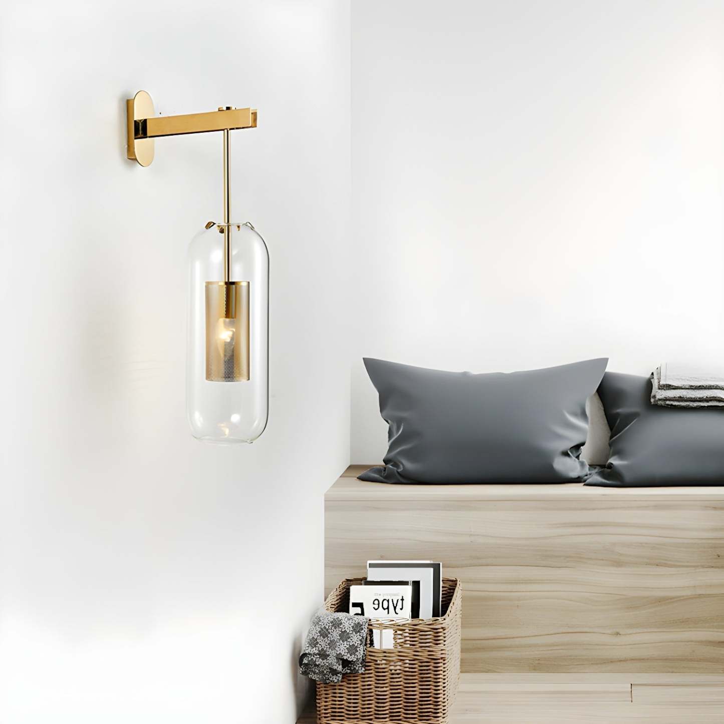 Verona Modern Glass Wall Light