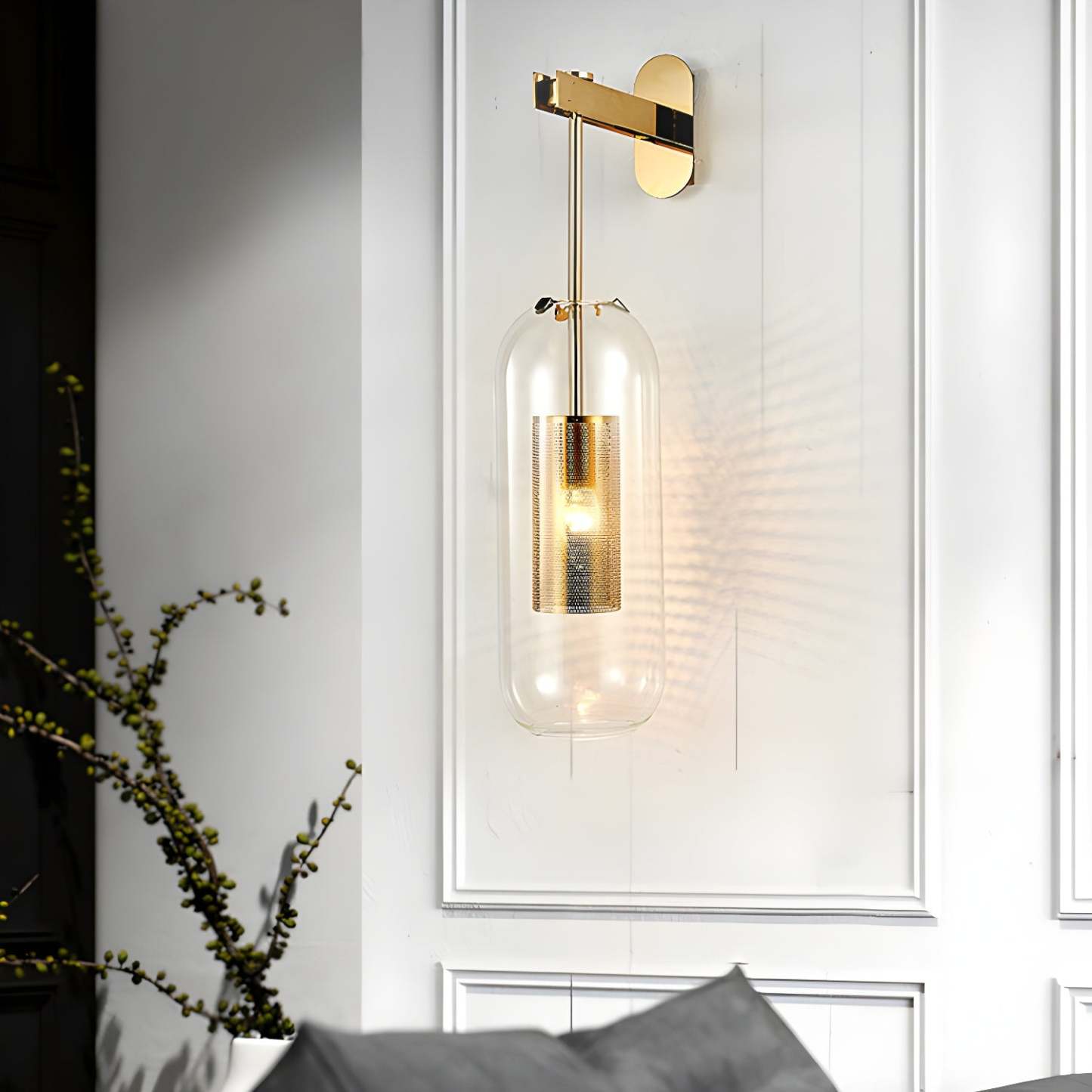 Verona Modern Glass Wall Light