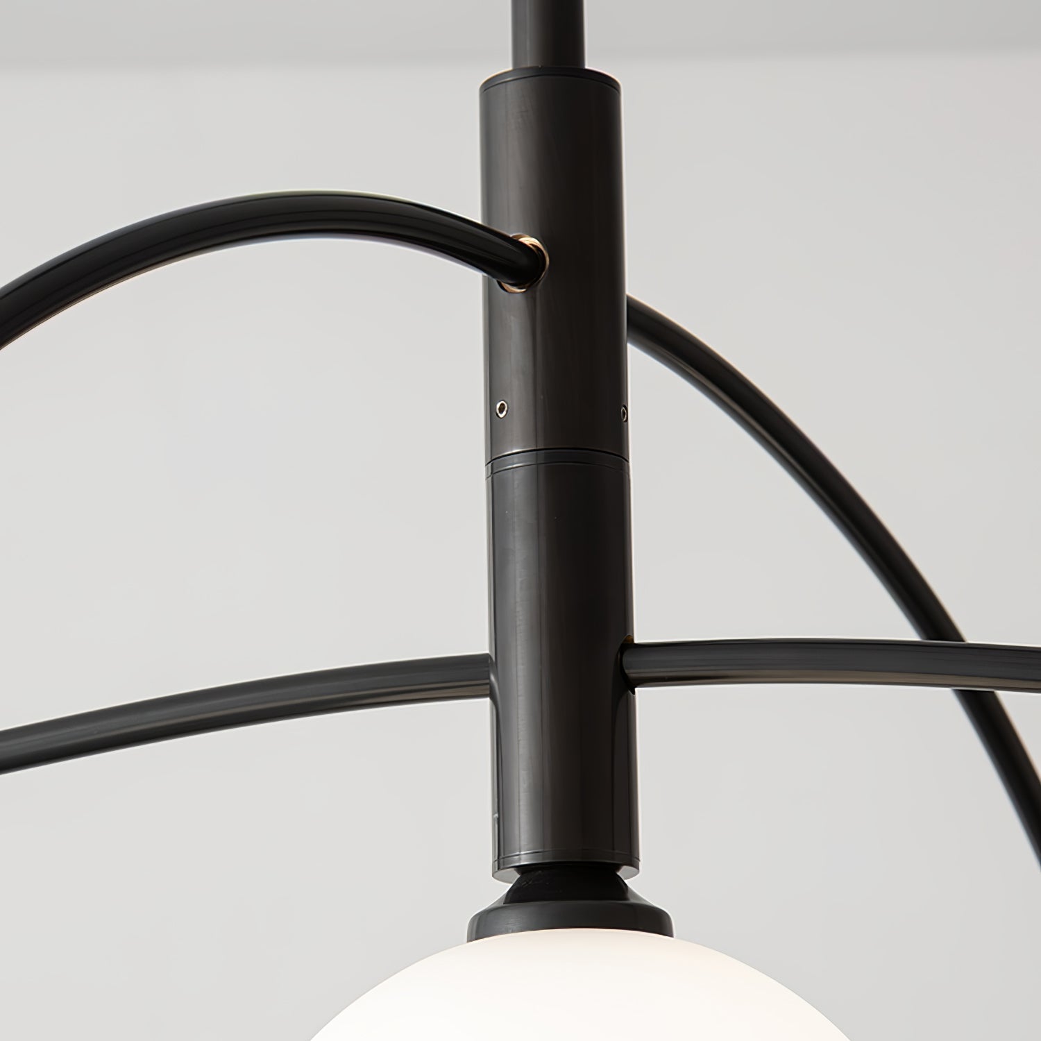 Halo Linear Globe Glass Chandelier