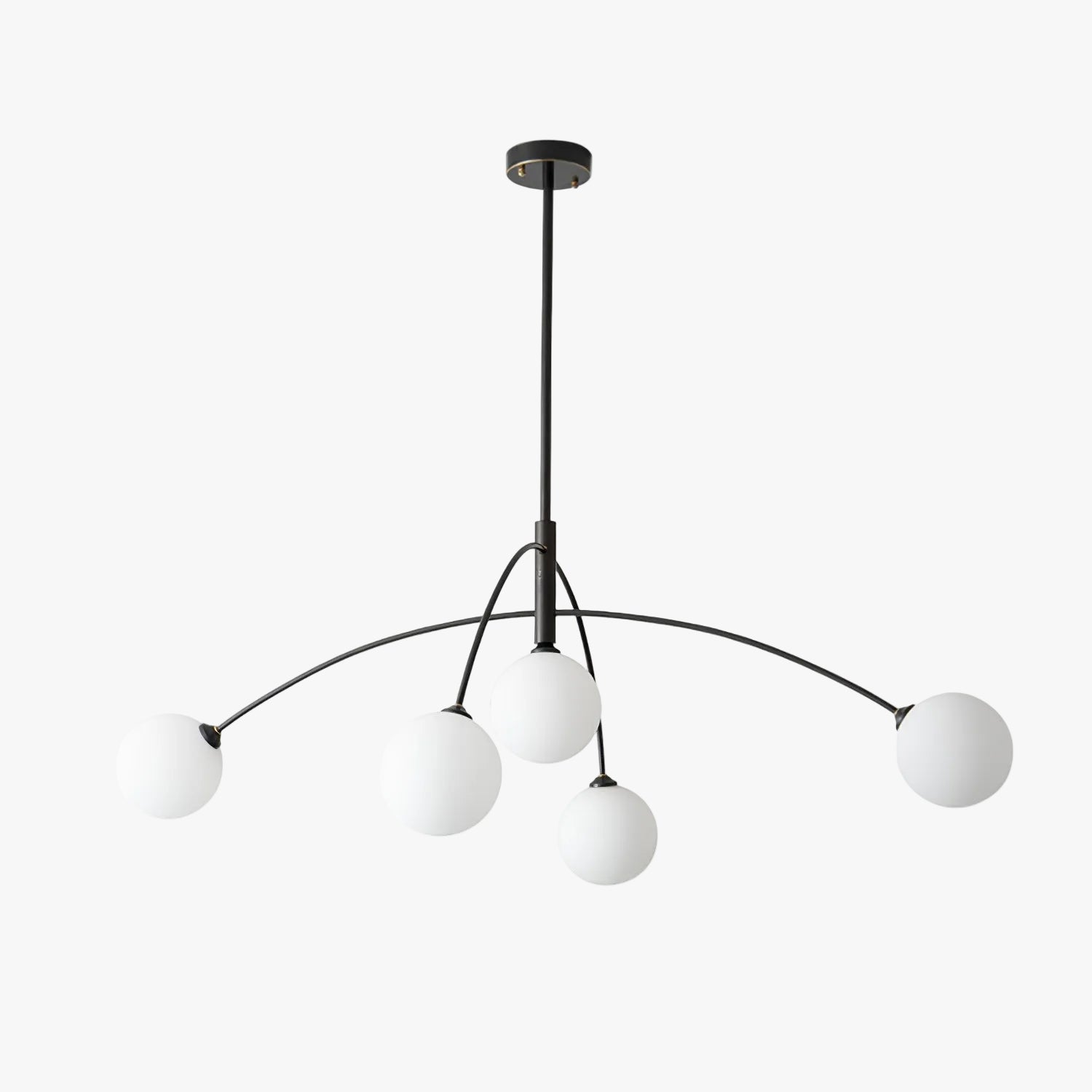 Halo Linear Globe Glass Chandelier