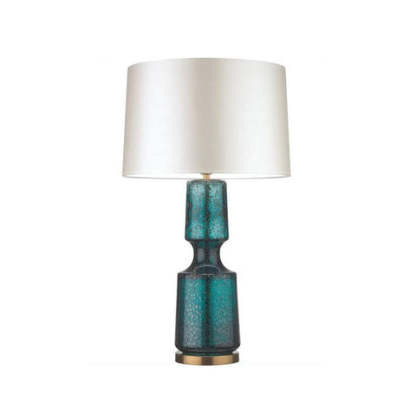 Drift Retro Glass Table Lamp Brass