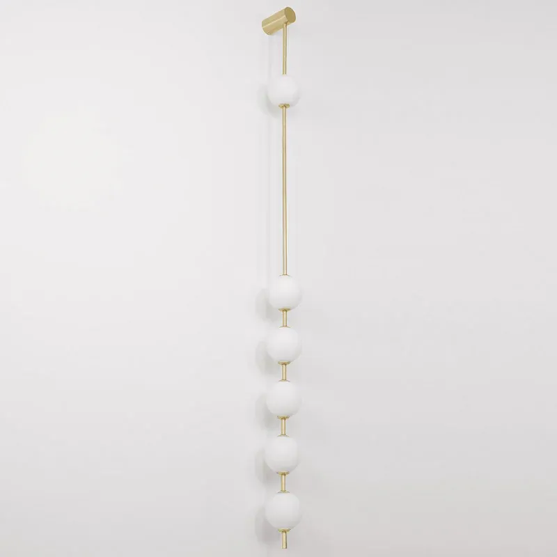 Edge Minimalism Metal Glass Wall Lamp Bedroom Living Room