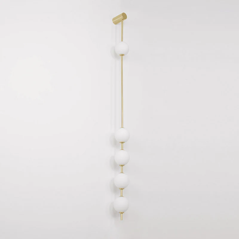 Edge Minimalism Metal Glass Wall Lamp Bedroom Living Room