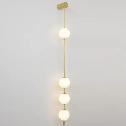 Edge Minimalism Metal Glass Wall Lamp Bedroom Living Room