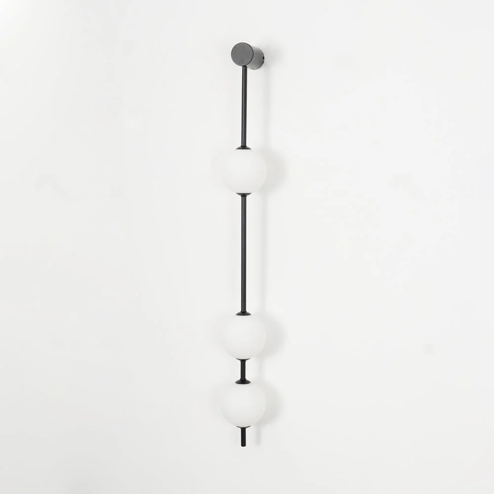 Edge Minimalism Metal Glass Wall Lamp Bedroom Living Room