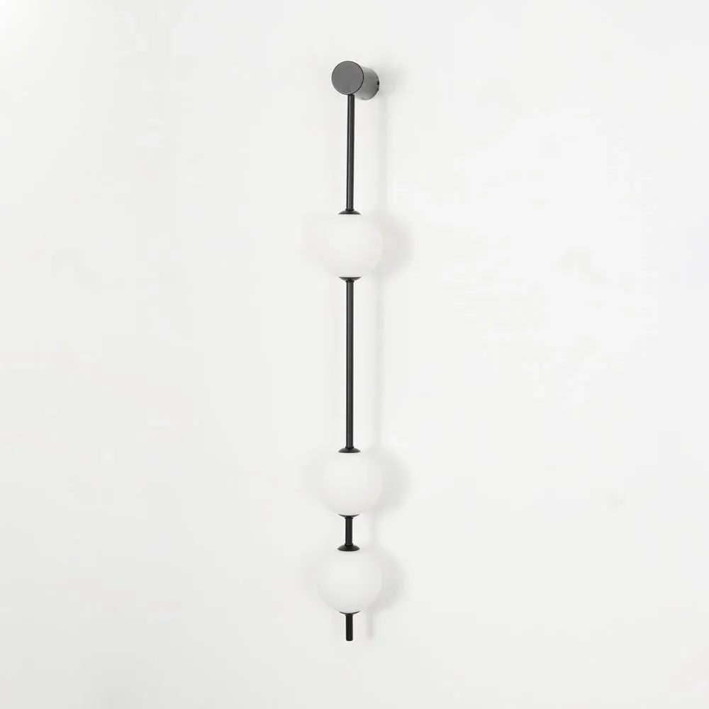 Edge Minimalism Metal Glass Wall Lamp Bedroom Living Room