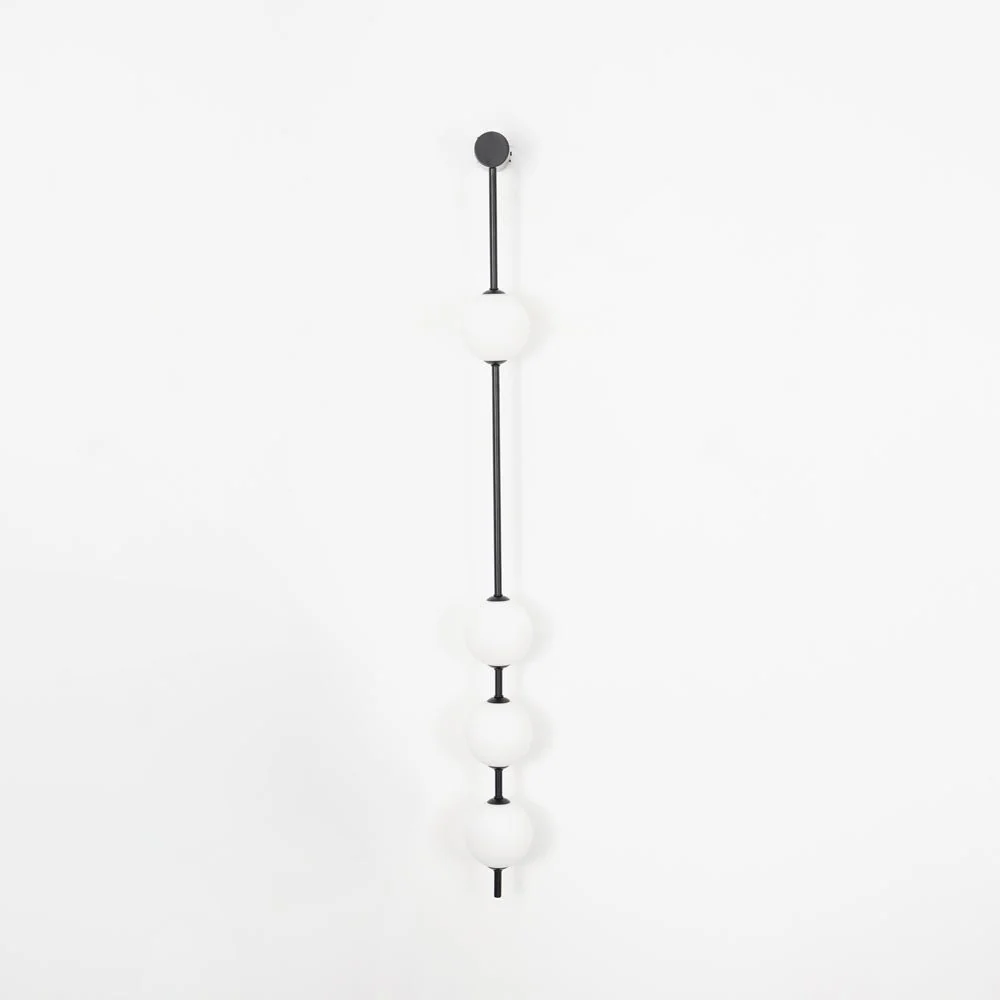 Edge Minimalism Metal Glass Wall Lamp Bedroom Living Room