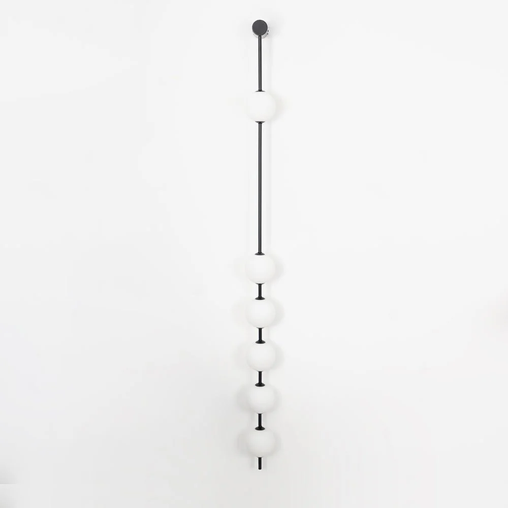 Edge Minimalism Metal Glass Wall Lamp Bedroom Living Room