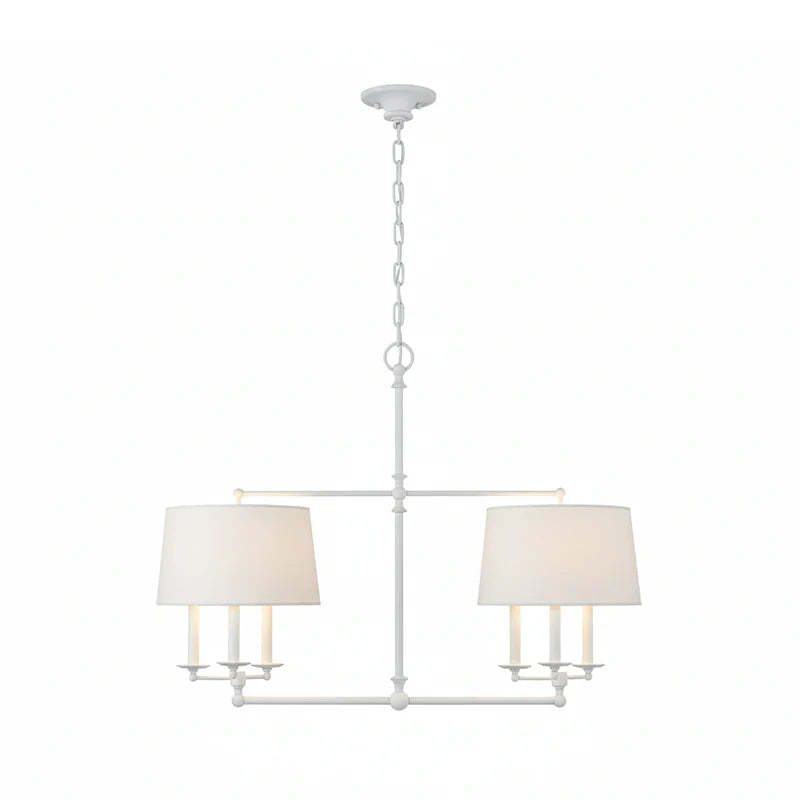 Axis Fabric Brass Chandelier