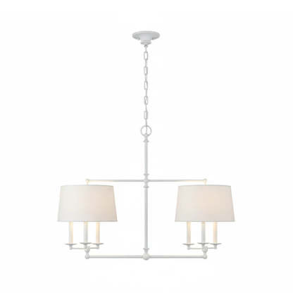Axis Fabric Brass Chandelier