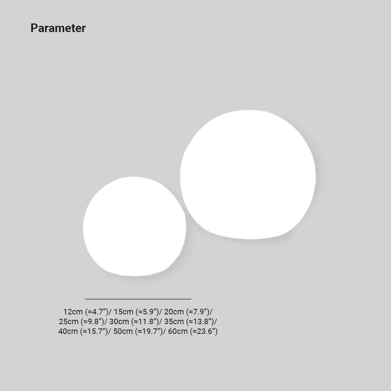 Moderna Esfera Acrílico Lámpara de Pie Exterior