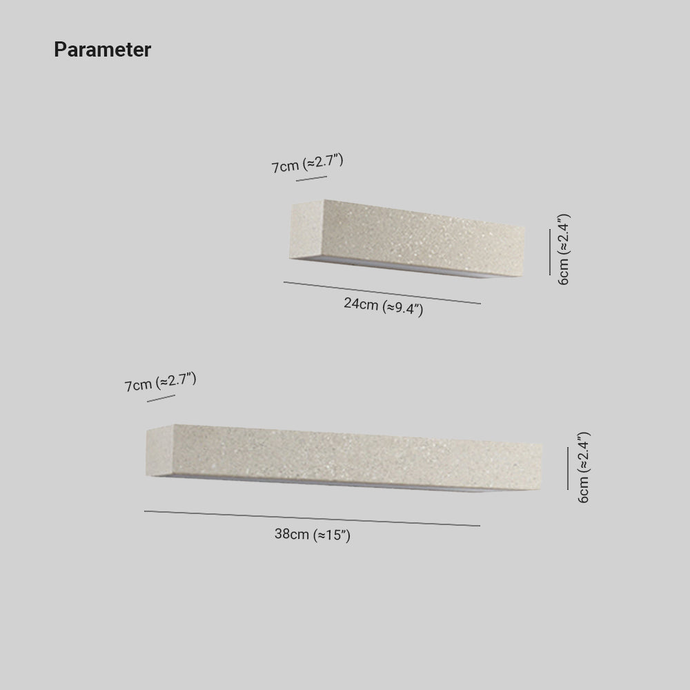 Edge Moderno Rectangular Metal/Acrílico LED Aplique de Pared Exterior, Negro/Blanco